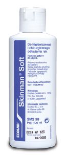 Antyseptyki do rąk i skóry Ecolab Skinman soft   Pojemność: 100 ml.