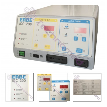 Diatermie chirurgiczne - Aparaty elektrochirurgiczne używane ERBE ICC 200 - Technomed używane