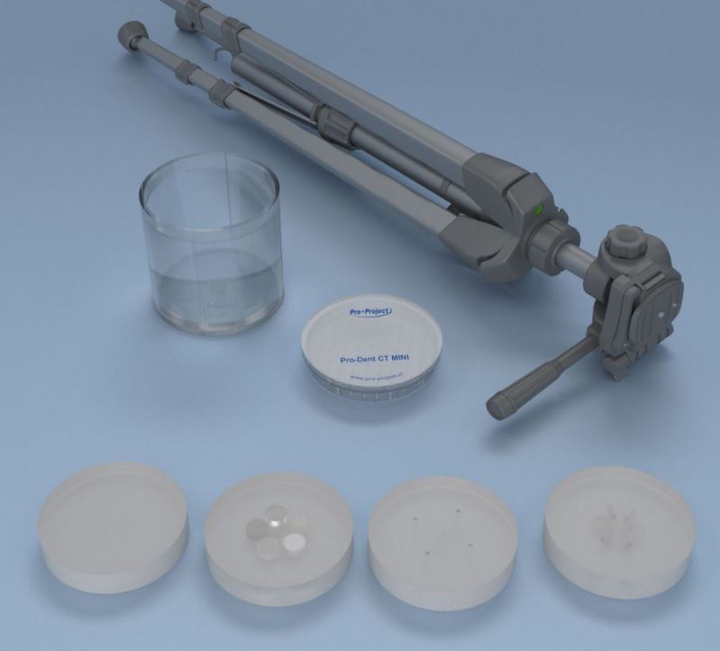 Fantomy do kontroli jakości aparatów stomatologicznych Pro-Project Pro-Dent CT MINI