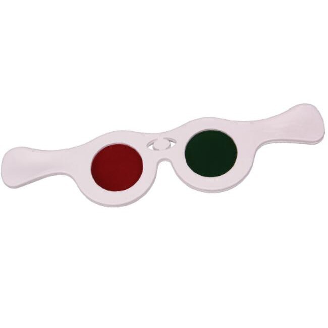 Okulary do testów okulistycznych CANTON czerwono-zielone do testu TNO / Wortha