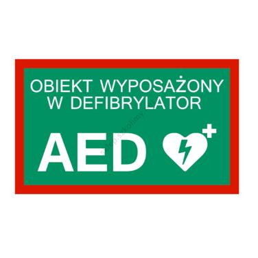 Oznaczenia Defibrylatorów AED B/D tablica informacyjna
