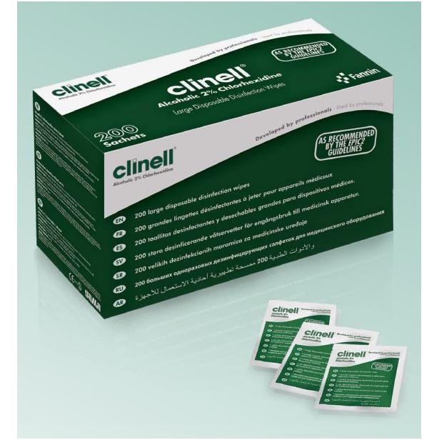 Preparaty do manualnej dezynfekcji narzędzi i wyrobów medycznych GAMA Healthcare Clinell 70% Alkoholu 2% Chlorheksydyny
