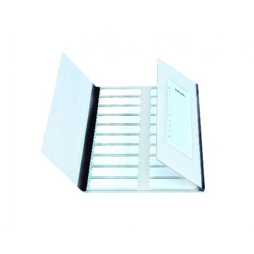 Pudełka na szkiełka mikroskopowe Bergmann Foldery do przechowywania preparatów