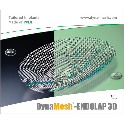 Siatki przepuklinowe FEG Textiltechnik DynaMesh-ENDOLAP 3D