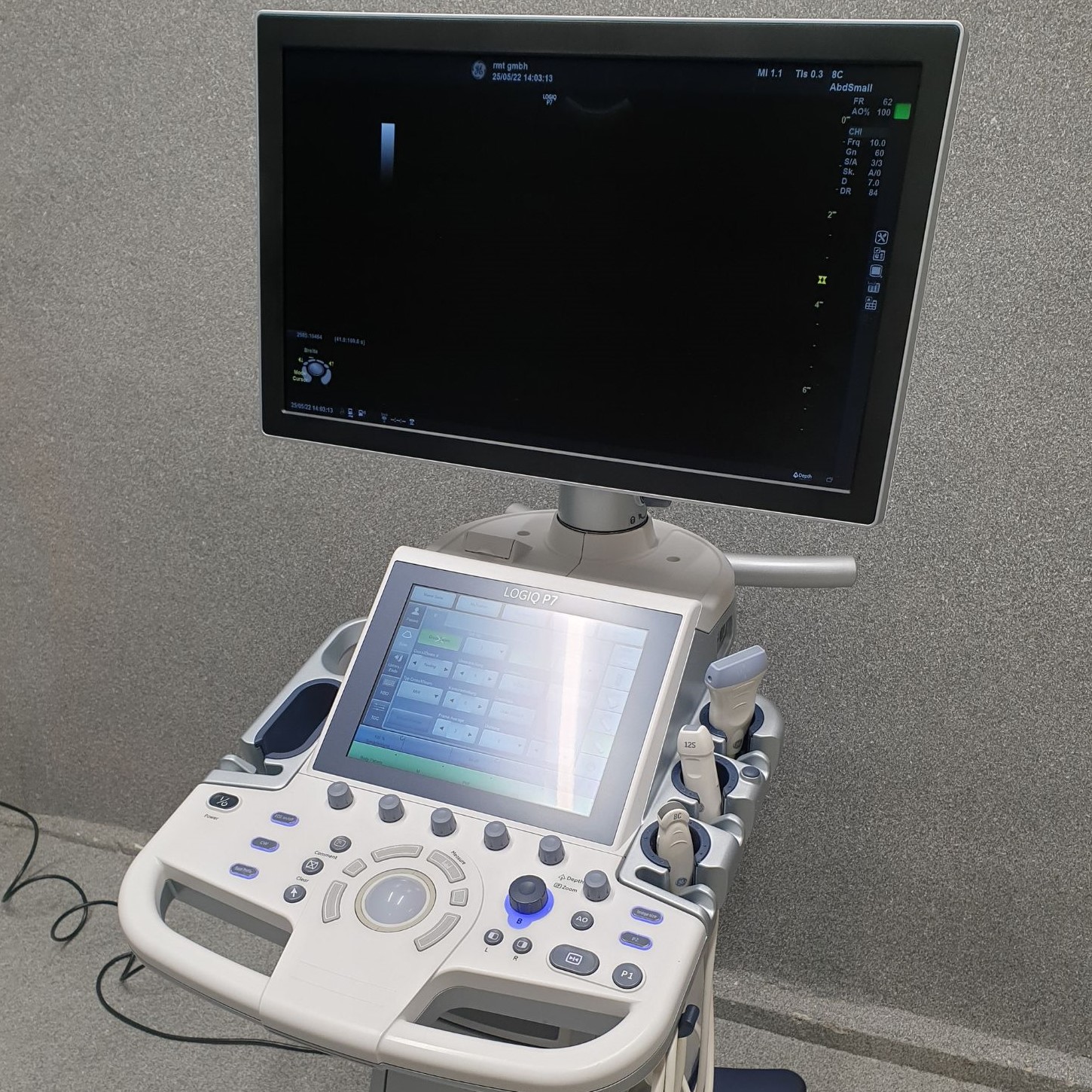 Ultrasonografy wielonarządowe używane GE Healtcare GE Logiq P7 - medsystems rekondycjonowany