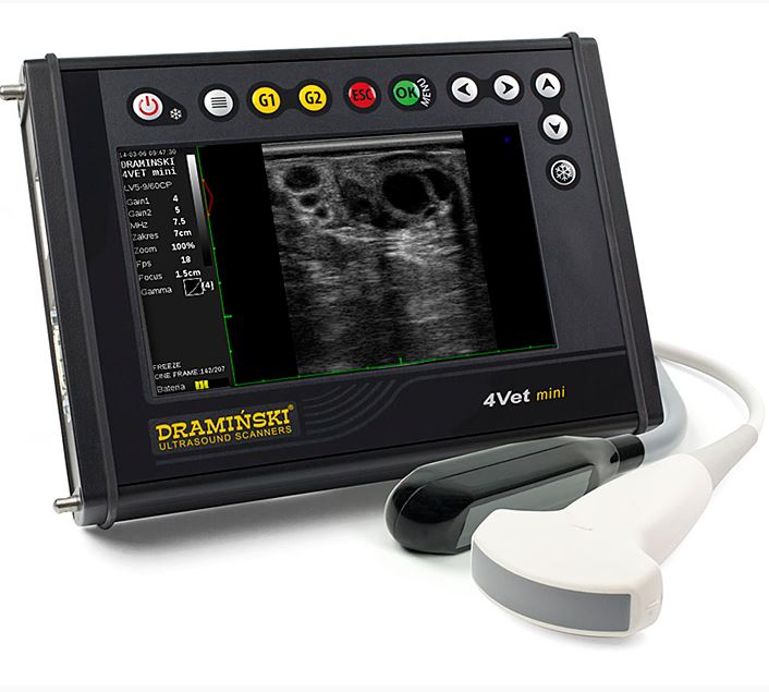 Ultrasonografy wielonarządowe weterynaryjne - USG DRAMIŃSKI 4VET mini