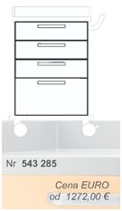 Wózki zabiegowe, organizacyjne i dokumentacyjne (szafki) Blanco 543285