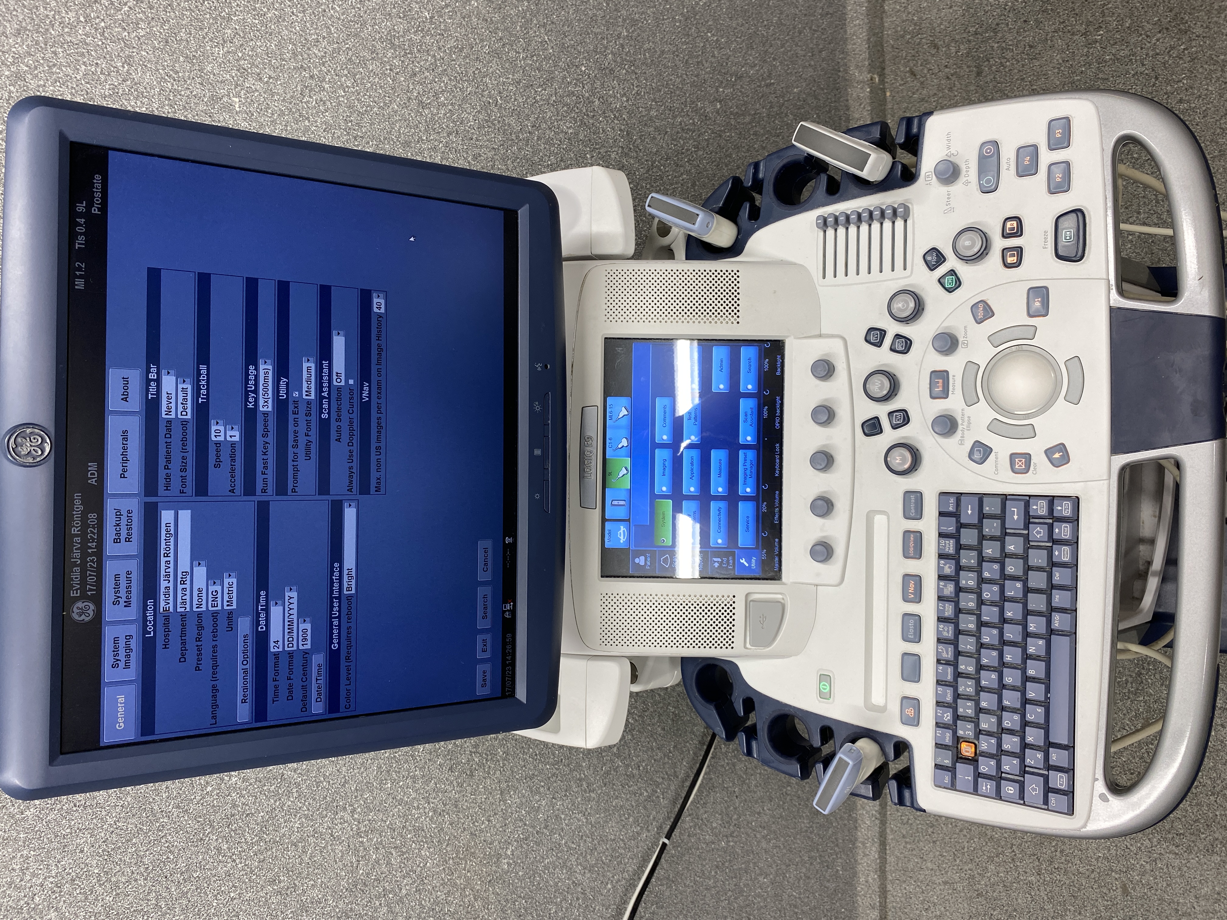 Ultrasonografy wielonarządowe używane GE Healtcare GE Logiq E9 - medsystems rekondycjonowany 