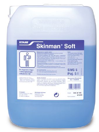 Antyseptyki do rąk i skóry Ecolab Skinman soft   Pojemność: 5 L.