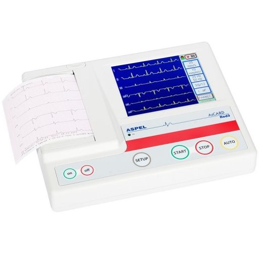 Aparaty EKG - Elektrokardiografy ASPEL AsCARD Red3