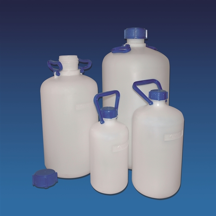 Butle, kanistry i butelki laboratoryjne Kartell HDPE z wąską szyją