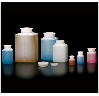 Butle, kanistry i butelki laboratoryjne Aptaca Nuova Kwadratowe z polietylenu z podziałką