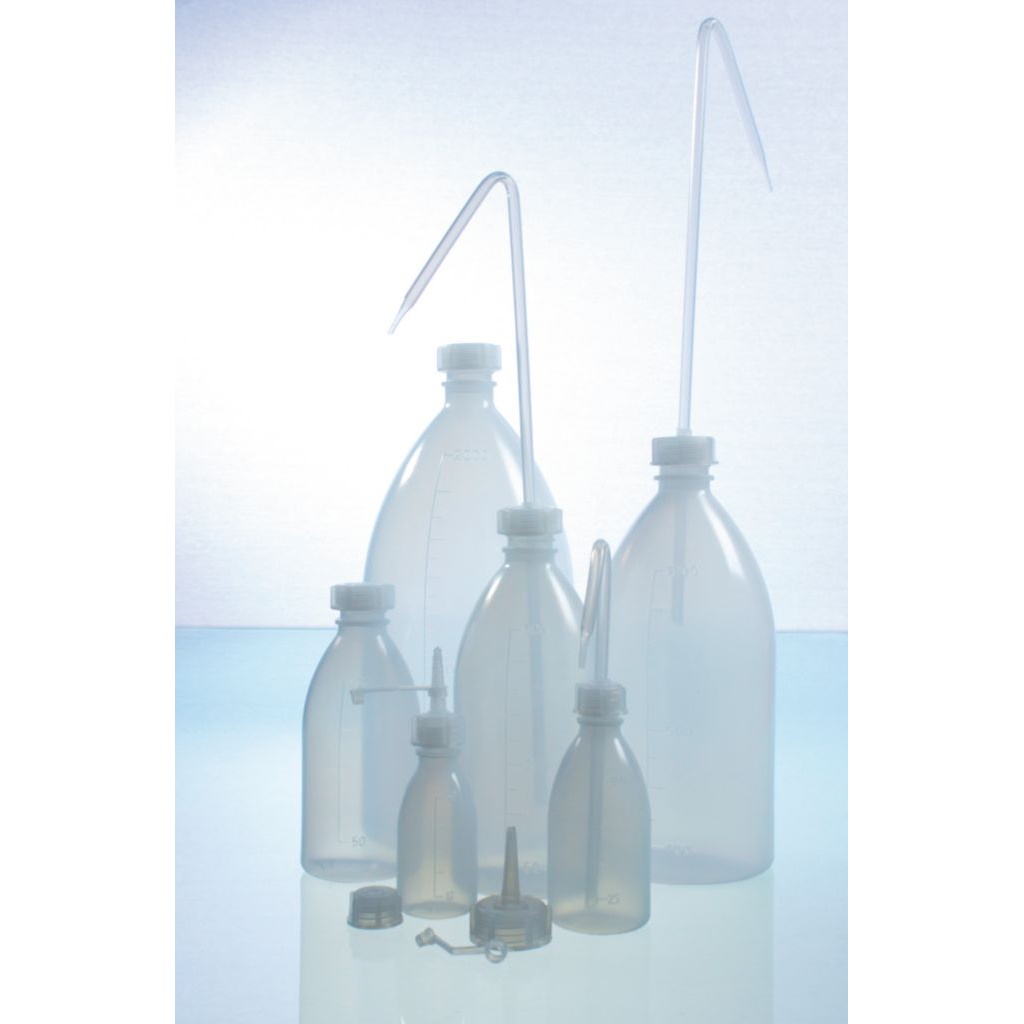 Butle, kanistry i butelki laboratoryjne VWR LDPE w/sz z nakrętką, bezbarwny