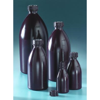 Butle, kanistry i butelki laboratoryjne VWR LDPE w/sz z nakrętką oranżowe