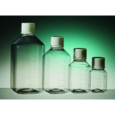 Butle, kanistry i butelki laboratoryjne VWR PET w/sz ośmiokątne z nakrętką