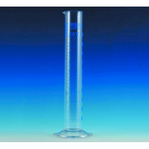 Cylindry miarowe szklane ISOLAB wysoki klasa A niebieska skala