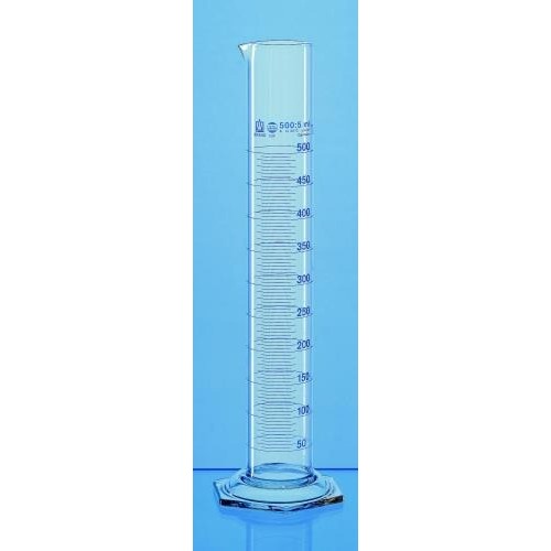 Cylindry miarowe szklane BRAND wysoki klasa A niebieska skala USP