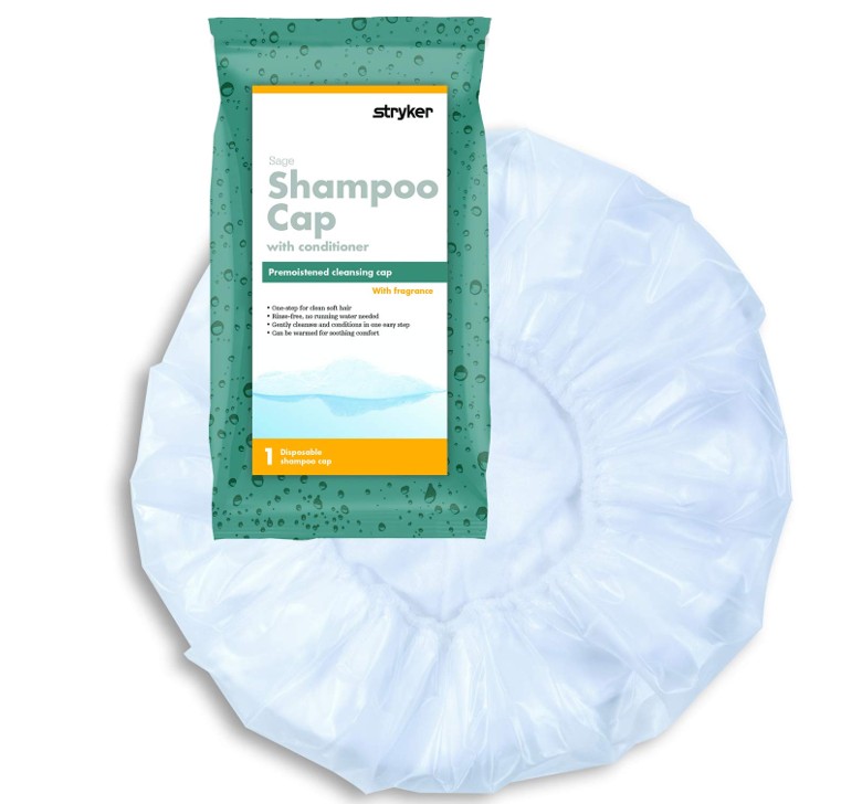 Czepki do mycia włosów pacjenta Stryker Sage Shampoo Cap