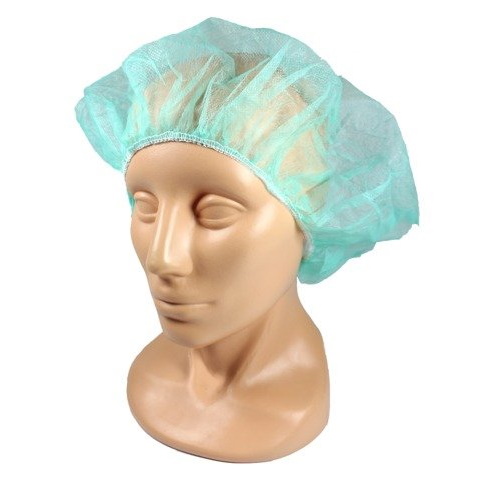 Czepki medyczne jednorazowe B/D Damski zielony