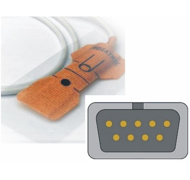 Czujniki SpO2 do kardiomonitorów Unimed Medical Supplies Inc NELLCOR U523-01