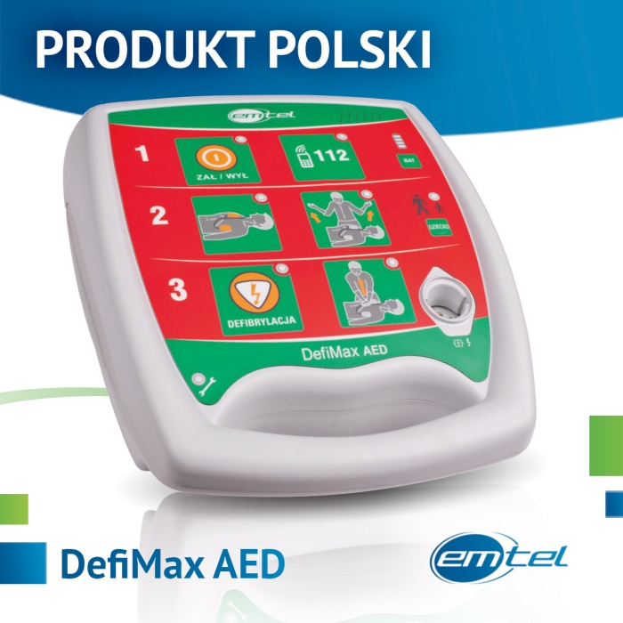 Defibrylatory AED EMTEL DefiMax AED