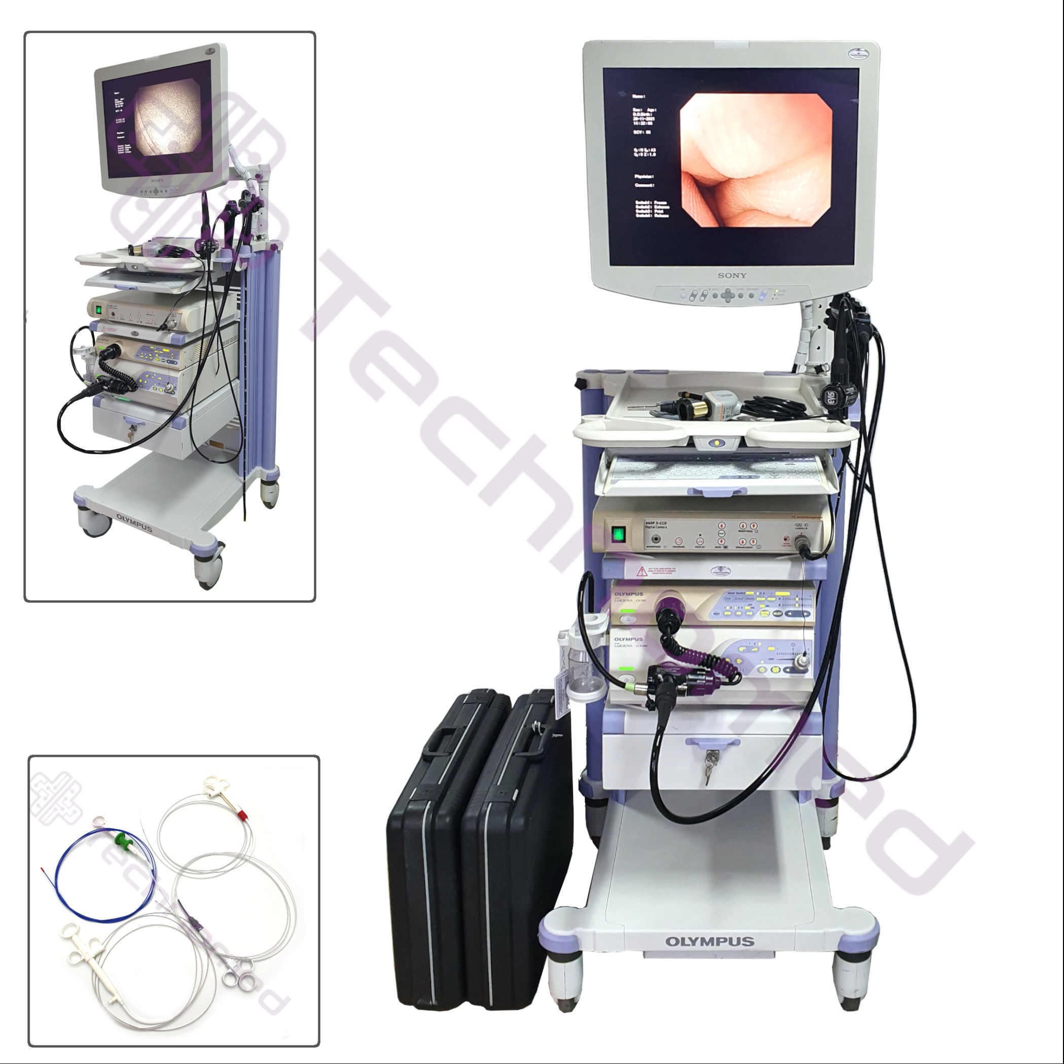 Endoskopy weterynaryjne giętkie używane i akcesoria B/D OLYMPUS - Technomed rekondycjonowany