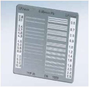 Fantomy do testowania radiografii, angiografii i fluoroskopii IBA Dosimetry X-ray Test Pattern Type 81
