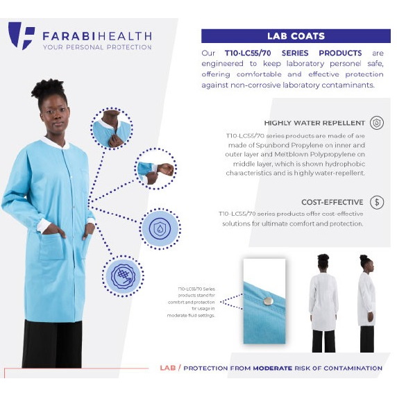 Fartuchy medyczne Farabi Health T10-LC55/70