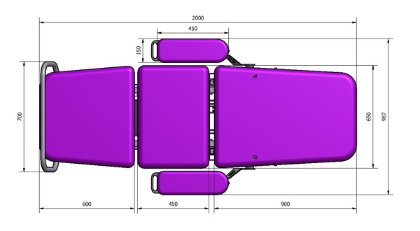 Fotele do pobierania krwi (dla krwiodawców) WSTECH FD-EM