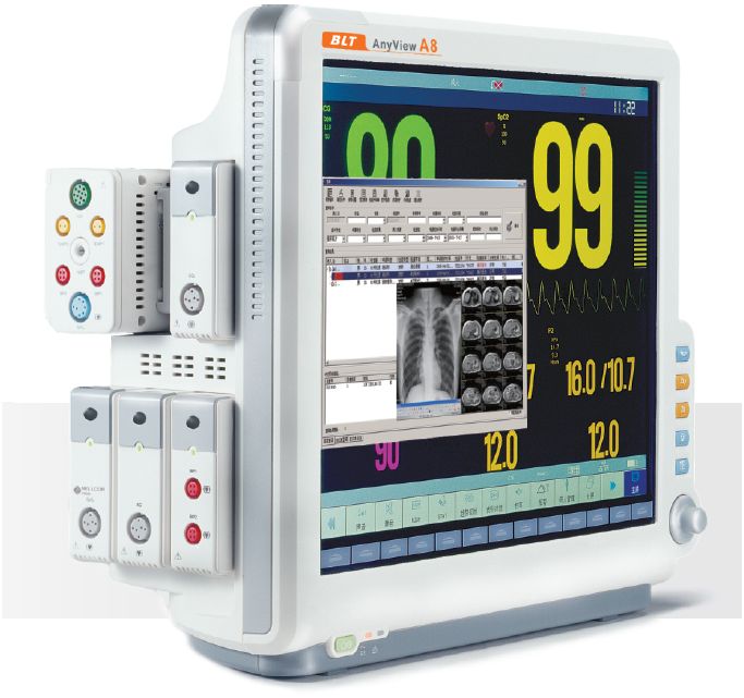 Kardiomonitory przyłóżkowe GUANGDONG BIOLIGHT MEDITECH CO, LTD. AnyView A8