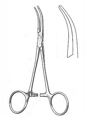 Kleszcze chirurgiczne i zabiegowe GAMA s. c. - dystrybutor importer Kleszczyki Dandy zagięte