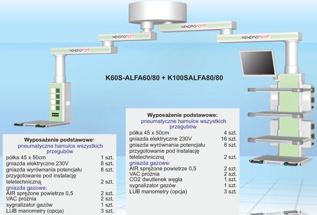 Kolumny pomocnicze B/D K60S-ALFA60/80+K100SALFA80/80