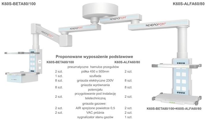 Kolumny pomocnicze B/D K60S-BETA80/100+K60S-ALFA60/80