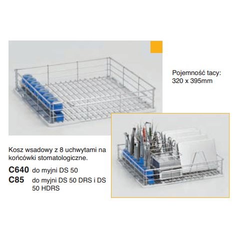 Kosze wsadowe i wózki do myjni medycznych Steelco DS 50, DS 50 DRS