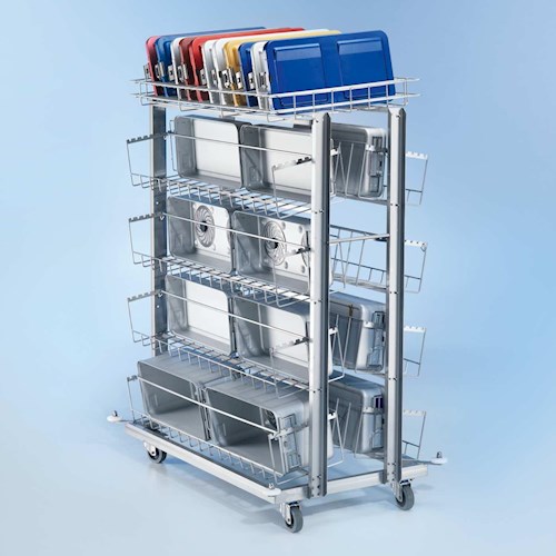 Kosze wsadowe i wózki do myjni medycznych Miele PG 88