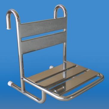 Krzesła i taborety prysznicowo - sanitarne Corrado KP PORĘCZ INOX