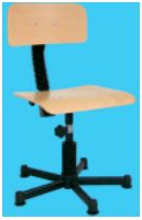 Krzesła medyczne i laboratoryjne TOM-PAG Krzesło uniwersalne lakierowane na kółkach