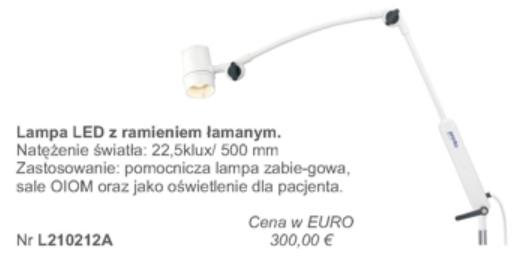 Lampy zabiegowe pojedyncze Provita L210212A