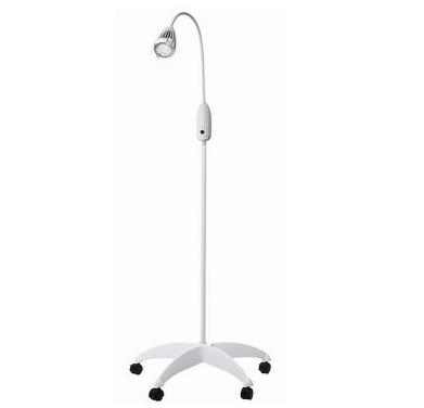 Lampy zabiegowe pojedyncze Luxo Luxiflex halogenowa gęsia szyja podłogowa na kółkach