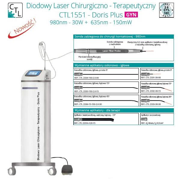 Lasery chirurgiczne CTL 1551 - Doris Plus 980 nm/635 nm