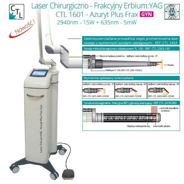 Lasery ginekologiczne CTL 1601 - Azuryt Plus Frax 2940 nm/635 nm