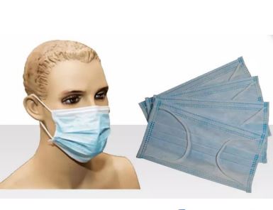 Maski chirurgiczne B/D 3-warstwowe z gumkami
