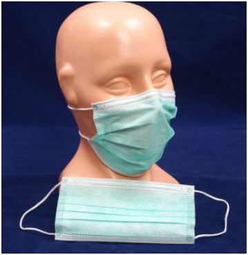 Maski chirurgiczne Ideal Partner Maska chirurgiczna na gumki zielona - Ideal Partner