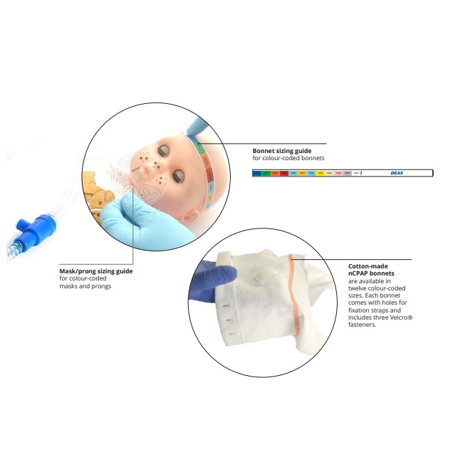 Maski do aparatów do bezdechu sennego i nieinwazyjnej wentylacji Deas NCPAP-NIV