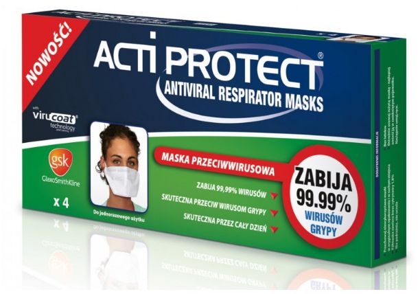 Maski ochronno-filtrujące GlaxoSmithKline Acti Protect