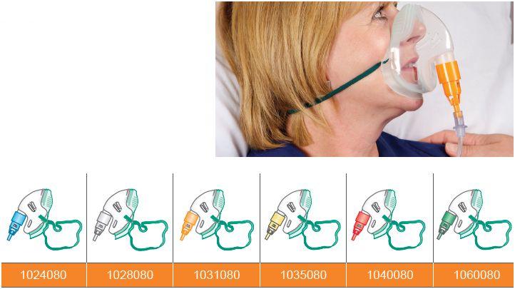 Maski tlenowe INTERSURGICAL Maski ECO z zastawkami Venturi