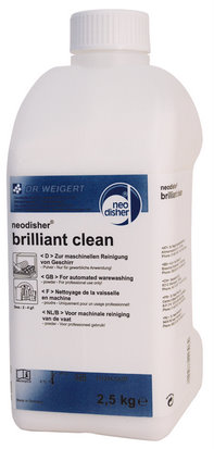 Maszynowe mycie naczyń Dr. Weigert Neodisher brilliant clean – Butelka 6 x 2,5 kg