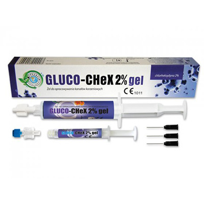 Materiały do zabiegów endodontycznych Cerkamed GLUCO-CHEX 2% Gel