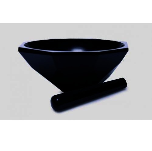 Moździerze z agatu ISOLAB Moździerz agatowy czarny