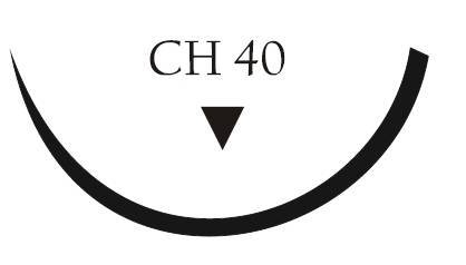 Nici chirurgiczne z igłą okrągłą Vigilenz Ecosorb E09CH400